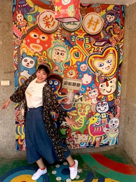 「Kodz（-）のアイテム」を使った、美田さん（レディース・168cm）の夏コーディネート