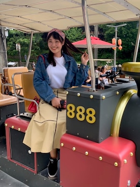 「Lulus（-）のアイテム（ジャケット/アウター）」を使った、美田さん（レディース・168cm）の夏コーディネート