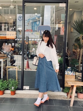 「Kodz（-）のアイテム」を使った、美田さん（レディース・168cm）の夏コーディネート