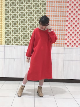 「hotping」｜「アイテム（ワンピース/ドレス）」を使った、坂本 未夢さん（レディース・163cm）の冬コーディネート