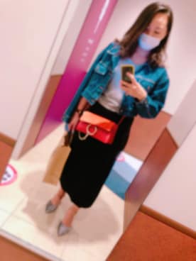 「EGOIST（エゴイスト）のアイテム（Tシャツ/カットソー）」を使った、はるさん（レディース・161cm）の夏コーディネート