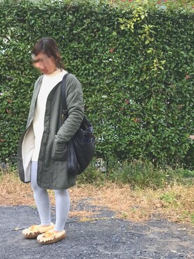 「SEVENDAYS=SUNDAY（セブンデイズサンデイ）のアイテム（ノーカラージャケット）」を使った、white さん（レディース・153cm）の秋コーディネート