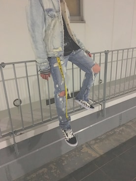 「mnml（ミニマル）のアイテム（ジャケット/アウター）」を使った、kousanさん（メンズ・160cm）の春コーディネート