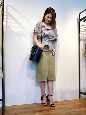 「RANDA（ランダ）のアイテム（バッグ）」を使った、kokuboさん（レディース・161cm）の春コーディネート