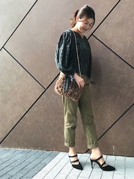 「RANDA（ランダ）のアイテム（バッグ）」を使った、kokuboさん（レディース・161cm）の秋コーディネート