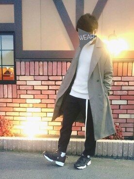 「TOPMAN（トップマン）のアイテム（スラックス）」を使った、しゅんしゅん丸さん（メンズ・165cm）の春コーディネート