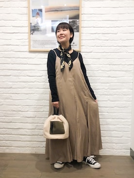 「アイテム（財布/小物）」を使った、フタバさん（レディース・151cm・20代）の冬コーディネート