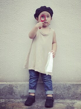 「BNT（ビーエヌティー　　）のアイテム」を使った、SARIncoさん（キッズ・90cm）の夏コーディネート