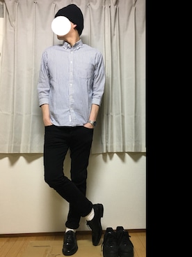 「PORTER（ポーター）のアイテム（帽子）」を使った、オン・ザ・マイクさん（メンズ・178cm）の春コーディネート