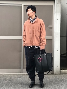「アイテム（ブルゾン）」を使った、シーマさん（メンズ・180cm・30代）の冬コーディネート