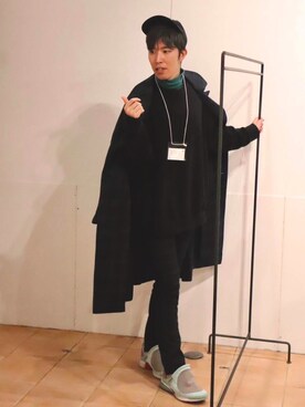 「DISCOVERED（ディスカバード）のアイテム（スウェット）」を使った、シーマさん（メンズ・180cm）の冬コーディネート