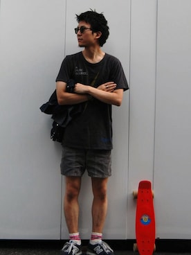 「BUTTERO（ブッテロ）のアイテム（アクセサリー）」を使った、ジムさん（メンズ・172cm）の夏コーディネート
