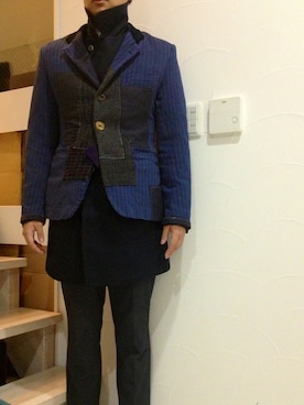 「JUNYA WATANABE MAN（ジュンヤワタナベマン）のアイテム（テーラードジャケット）」を使った、Libertinさん（メンズ・177cm）の夏コーディネート