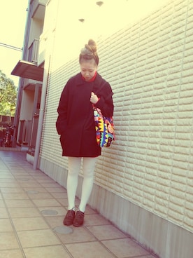 「Chloe（クロエ）のアイテム（その他アウター）」を使った、MAHさん（レディース・163cm）の冬コーディネート