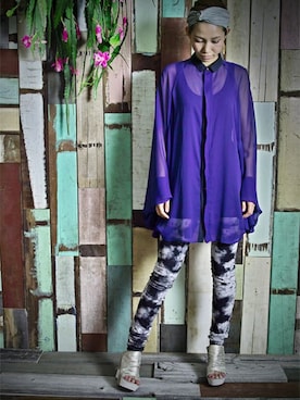 「SISTERE（システレ）のアイテム」を使った、システレ京都店さん（レディース・163cm）の夏コーディネート