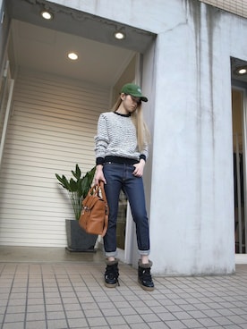「ISABEL MARANT（イザベルマラン）のアイテム（ブーツ）」を使った、FLONT STAFF さん（レディース・165cm）の秋コーディネート