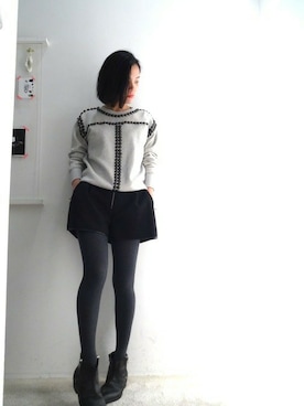 「ISABEL MARANT（イザベルマラン）のアイテム（スウェット）」を使った、FLONT STAFF さん（レディース・158cm）の秋コーディネート