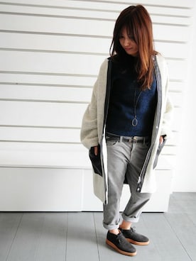 「DIEPPA RESTREPO（ディエッパ レストレポ）のアイテム（シューズ）」を使った、culdeparisさん（レディース・162cm）の秋コーディネート