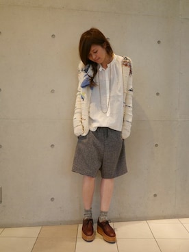 「DIEPPA RESTREPO（ディエッパ レストレポ）のアイテム（シューズ）」を使った、culdeparisさん（レディース・160cm）の冬コーディネート
