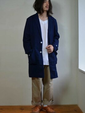 「BLACK&BLUE（ブラックアンドブルー）のアイテム（テーラードジャケット）」を使った、citylightsさん（メンズ・176cm）の夏コーディネート