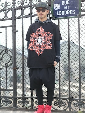 「GIVENCHY（ジバンシイ）のアイテム（パーカー）」を使った、BFさん（メンズ・175cm）の春コーディネート