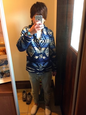 そらぱぱさん（メンズ・174cm）の冬コーディネート