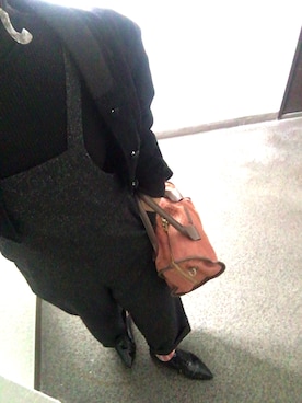 「UNIQLO（ユニクロ）のエクストラファインメリノリブタートルネックセーター（長袖）（ニット/セーター）」を使った、kie99さん（レディース・155cm）の冬コーディネート