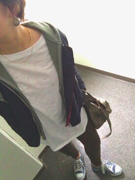 「GU（ジーユー）の（GU）スウェットイージーパンツＣ（WOMEN ⁄ パンツ・その他）」を使った、kie99さん（レディース・155cm）の冬コーディネート