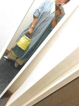 「TICCA（ティッカ）のアイテム（シャツワンピース）」を使った、kie99さん（レディース・155cm）の夏コーディネート