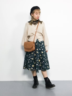 E R Uさん（レディース・157cm）の秋コーディネート