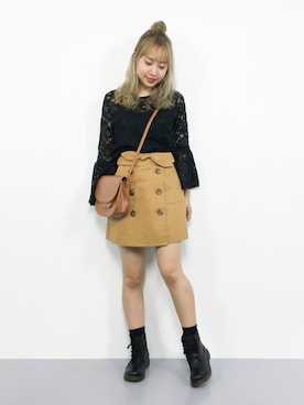 E R Uさん（レディース・157cm）の秋コーディネート