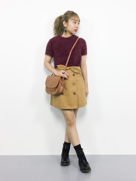 E R Uさん（レディース・157cm）の秋コーディネート
