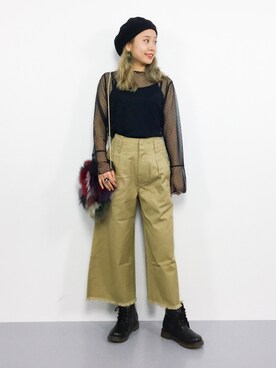 エル 🍒さん（レディース・157cm）の秋コーディネート