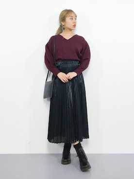 E R Uさん（レディース・157cm）の秋コーディネート