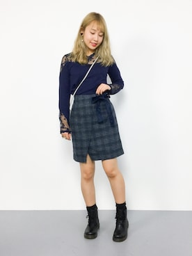 E R Uさん（レディース・157cm）の秋コーディネート