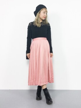 Wego ウィゴー のスカート ピンク系 を使った人気ファッションコーディネート Wear