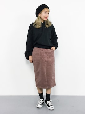 E R Uさん（レディース・157cm）の秋コーディネート