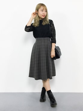 「antic rag（アンティックラグ）のアイテム」を使った、エル 🍒さん（レディース・157cm）の秋コーディネート