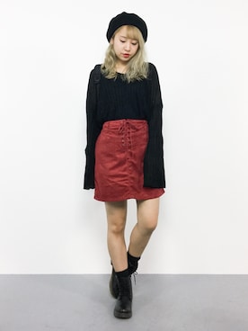 E R Uさん（レディース・157cm）の秋コーディネート