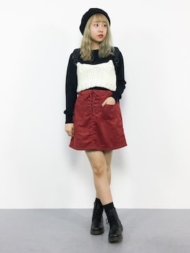 E R Uさん（レディース・157cm）の秋コーディネート