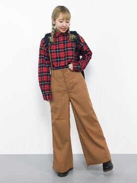 エル 🍒さん（レディース・157cm）の秋コーディネート