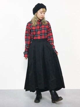 エル 🍒さん（レディース・157cm）の秋コーディネート