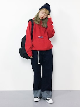 エル 🍒さん（レディース・157cm）の秋コーディネート