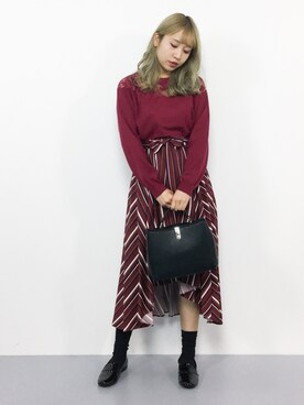 E R Uさん（レディース・157cm）の秋コーディネート
