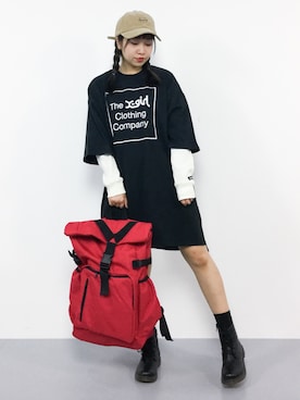 「Factor=（ファクターイコール）のアイテム（バッグ）」を使った、エル 🍒さん（レディース・157cm）の秋コーディネート