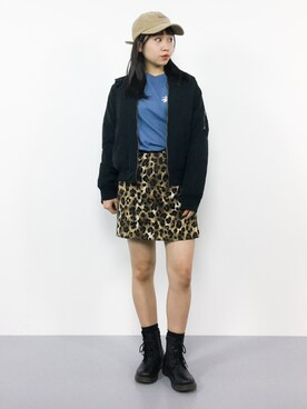 「snidel」｜「アイテム（ブルゾン）」を使った、エル 🍒さん（レディース・157cm）の秋コーディネート