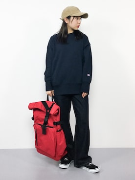 「Factor=（ファクターイコール）のアイテム（バッグ）」を使った、エル 🍒さん（レディース・157cm）の秋コーディネート