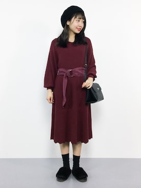 エル 🍒さん（レディース・157cm）の秋コーディネート