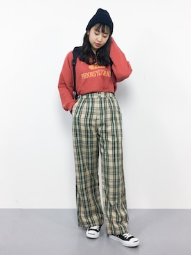 E R Uさん（レディース・157cm）の秋コーディネート