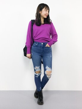 E R Uさん（レディース・157cm）の秋コーディネート